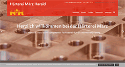 Desktop Screenshot of haerterei-maerz.de