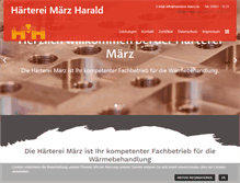 Tablet Screenshot of haerterei-maerz.de